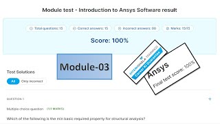 Ansys Module3 Internshala Trainings Module test Intruduction to Ansys Softwere Solutions [upl. by Adley]