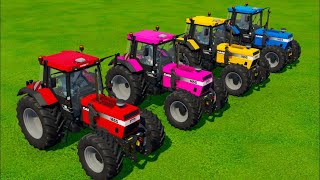 TRANSPORTING PIXAR CARS amp FRUITS WITH COLORED amp JOHN DEERE vs CLAAS vs TRACTORS  BeamNGdrive [upl. by Ethelinda]