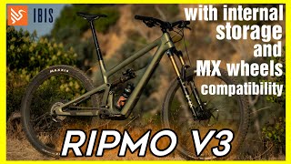 All new Ibis Ripmo v3  amazing MTB  slacker geometry and more fun with new features [upl. by Eycal]