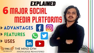 SOCIAL MEDIA TYPES FEATURES and USES 6 Major social media platforms explained [upl. by Solange]