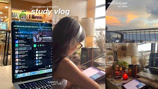 study vlog 📚 extremely productive hell week in my life endless studying for exams notetaking [upl. by Anev]