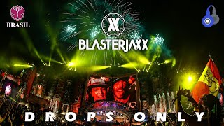 Drops Only 🔥Blasterjaxx  Tomorrowland Brasil 2015 [upl. by Nylaj820]