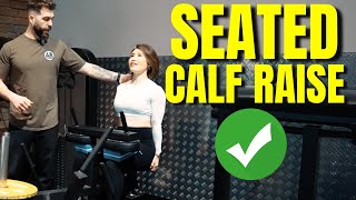 Seated Calf Raise How To Tutorial [upl. by Lanie]