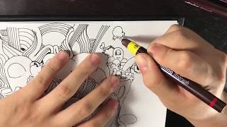 Review Rotring Isograph y Sketchbook Crescent RNDR  Doodles en Español [upl. by Sotnas649]