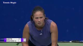 2024 Wuhan Open R3 Linette vs Kasatkina [upl. by Relyk]