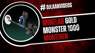 De Minelab Gold Monster 1000 Monteren [upl. by Ysor]