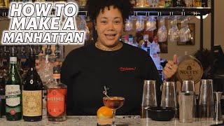 Bar Tutorials With Amanda  How to Make Eds Perfect Manhattan [upl. by Cavanagh]