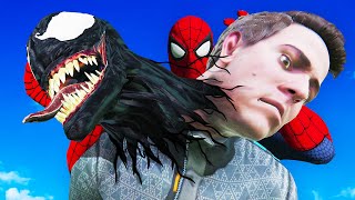 Spiderman RIPS VENOM OUT Bonelab Mods [upl. by Hteik]