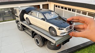 Delivering a Mini UltraLuxury MercedesMaybach at Miniature Mansion  Diecast Model Car Delivery [upl. by Eiznikcm]