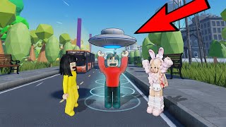 Yuta Mio Dan baby Celine Kabur Dari Tempat Alien Naek Ufo  ROBLOX [upl. by Yamauchi282]