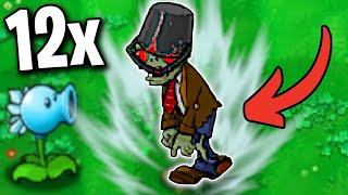 Pvz But All Zombies Have 12x MORE Health [upl. by Annairda]