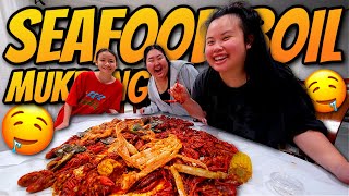 Giant King Crab Seafood Boil  Giant Shrimp  Snow Crab  Mussels Mukbang 먹방 Eating Show SO GOOD [upl. by Frederiksen]