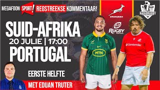 SPRINGBOKKE V PORTUGAL  EERSTE HELFTE  RADIORUGBY [upl. by Lynnelle923]