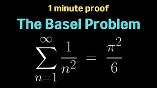 Basel Problem  1 minute maths [upl. by Akfir]