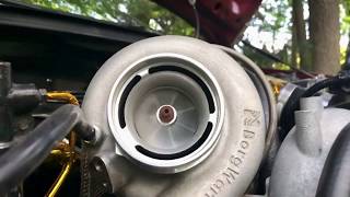 Turbo slow motion startup  2001 Impreza Borg Warner s257sxe [upl. by Donovan]