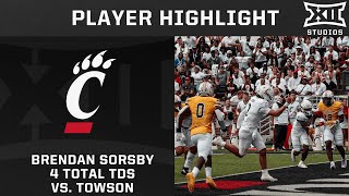 Cincinnati Quarterback Brendan Sorsby Game Highlights vs Towson [upl. by Eninaej614]