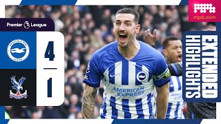 Extended PL Highlights Brighton 4 Crystal Palace 1 [upl. by Mindy]