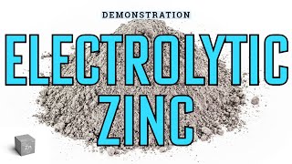 Zinc by Alkaline Electrolysis [upl. by Eatnahc]