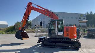 Hitachi ZX135 US3 Excavator Video [upl. by Haughay887]