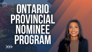 Eligible Streams Ontario Immigrant Nominee Program OINP [upl. by Etnoved]