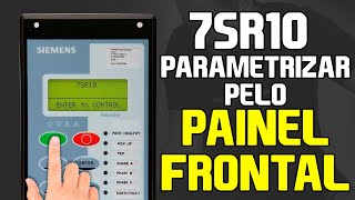 Parametrização de Relé 7SR10 via painel frontal [upl. by Nylrehs]