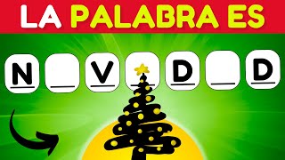 Adivina 50 Palabras NAVIDEÑAS sin Vocales 🎄🎁 Test de Navidad Demuestra tu Agilidad Mental✅ [upl. by Viquelia50]