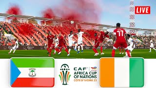 🔴EQUATORIAL GUINEA vs COTE DIVOIRE LIVE ⚽ AFRICA CUP of NATIONS 2023 GROUP STAGE Gameplay PES 2021 [upl. by Caras]