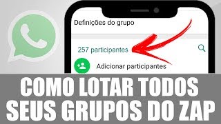 COMO LOTAR TODOS OS SEUS GRUPOS DO WHATSAPP 😲 [upl. by Larner]