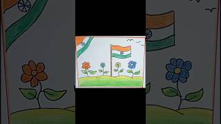 Republic Day Drawing Easy steps Republic Day Poster  How To Draw Republic Day Drawing [upl. by Clausen978]