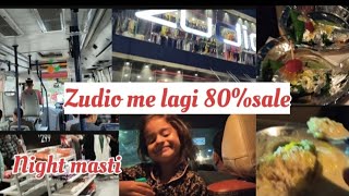 Zudio me lagi 80Sale l Dhamakedar Sale offer l Hoor ke sath full masti l Night outing l [upl. by Asyal497]