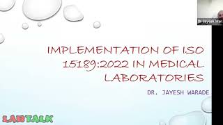 Implementation of ISO 151892022 In Medical Laboratory  I [upl. by Rind]