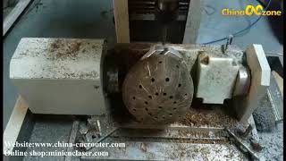 steel 5 axis milling machine for coconut shell lampshade diy engraving [upl. by Hgieleak244]