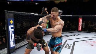 UFC 269  Charles Oliveira vs Dustin Poirier  UFC Lightweight Title Bout Full Highlights  UFC 4 [upl. by Jasun944]