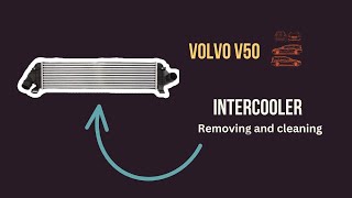 Removing Intercooler and cleaning Volvo V50Volvo S40FordFocus [upl. by Esdnyl]