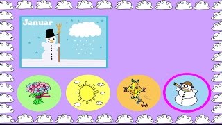 Jahreszeiten Ratespiel  Deutsch lernen  learn German  a game about seasons [upl. by Yecniuq688]