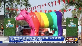 California Attorney General Releases 2023 Hate Crime Report antiLGBTQ crimes rise [upl. by Aridni]