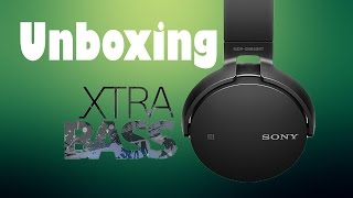 Sony MDR Auscultadores Extra Bass XB650BT Unboxing em português [upl. by Nwahsit]