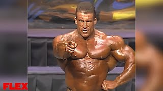 Dorian Yates  Weighs 270lbs  1997 Mr Olympia Posing Routine [upl. by Nomal733]