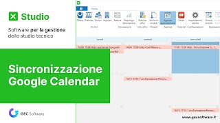 Studio  Sincronizzazione Google Calendar [upl. by Lassiter917]