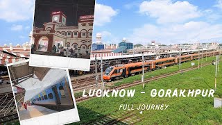 Lucknow  Gorakhpur Full Journey  12532 Gorakhpur Intercity Express  WAP7  Blue LHB  IRTUC [upl. by Atnoek]