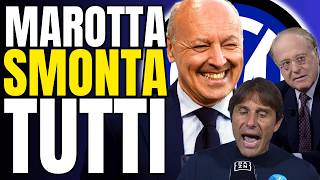 Marotta ANNIENTA Scaroni più Conte De Laurentiis ROSICA e FAKE news sull’arbitro di InterNapoli [upl. by Adlitam]