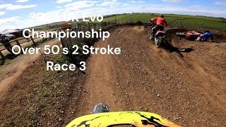 2024 UK EVO Championship Round 2 Marshfield Mx Track Over 50s Modern 2 Stroke Race 3 [upl. by Warton562]