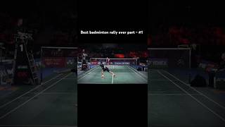 All time best rally in badminton history 🔥 part 1 badminton like ytshort [upl. by Otilegna931]