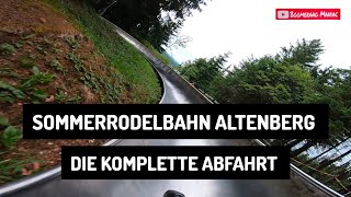 Sommerrodelbahn in AltenbergErzgebirgeDie komplette Abfahrt [upl. by Retsof]