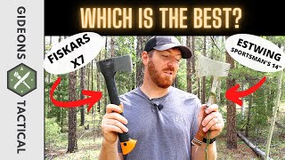 Fiskars X7 vs Estwing Sportsmans Hatchet Which Is Best [upl. by Ietta]