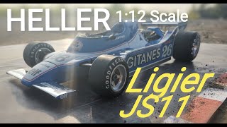 Ligier JS 11 Heller 112 Scale Model Kit [upl. by Ydnagrub]