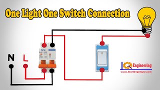 How to wire a light switch  One Light One Switch Connection  House Wiring [upl. by Eirrol790]