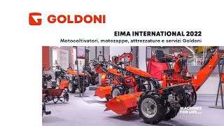 Motocoltivatori motozappe attrezzature e servizi GOLDONI  EIMA 2022 [upl. by Currier947]