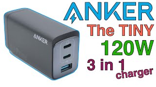 Anker 737 GaNPrime 120W 3 in 1 wall charger unboxing [upl. by Cook]