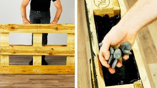 7 idee di artigianato con il legno  Mobili in pallet  Europallet  Giardino verticale [upl. by Eselrahc]